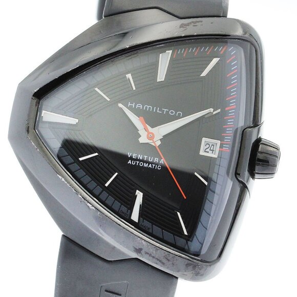 HAMILTON Ventura Elvis 80 H245850 Date black Dial Automatic Men's Watch_879206